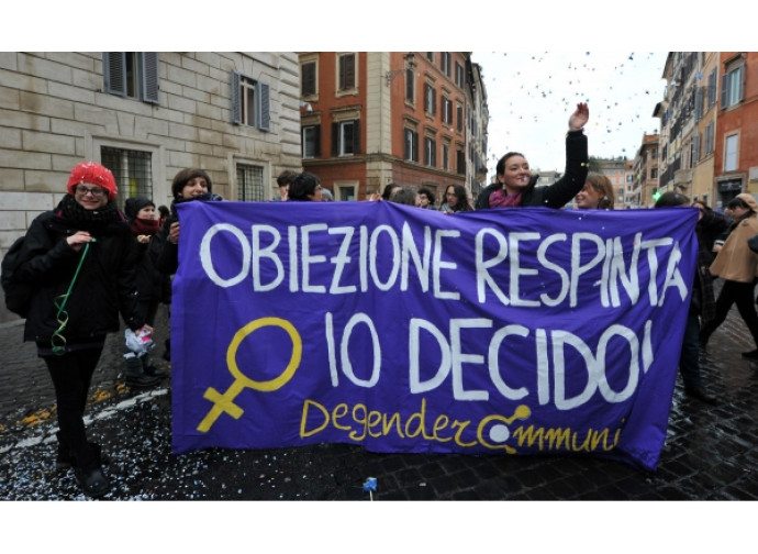 Protesta contro l'obiezione di coscienza